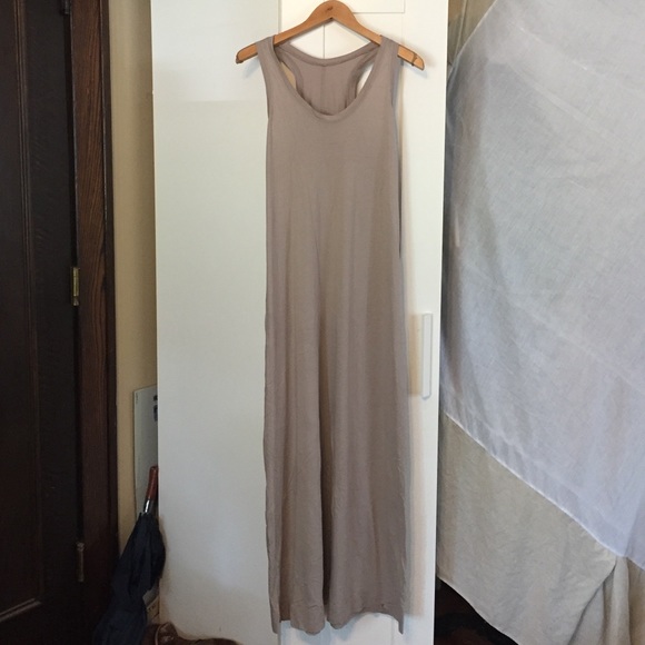 Tan racer back long Dress