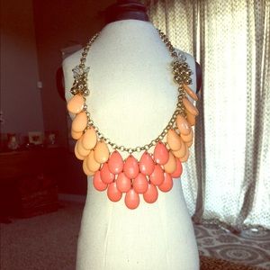 Orange & coral statement necklace necklace Orange & coral statement necklace necklace