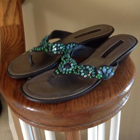 Bandolino Sandals!  Beautiful Colored Beads!