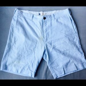 Blue and white striped J. Crew shorts! 💦💦💦