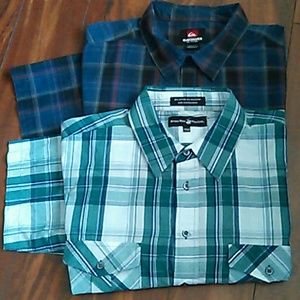 2 Short Sleeve Button Down Shirts