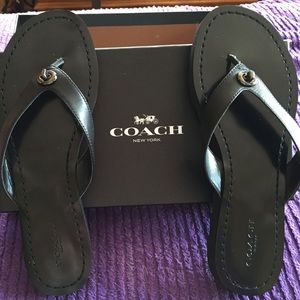 Coach flip flops🌹Size  7 1/2. Just lowered price!