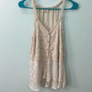REWIND Tank Top Lace & Crochet Size Small