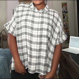 Oversized Flannel top