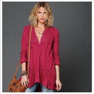 🚫TRADED🚫💋Free People Pintuck Texture Tunic💋