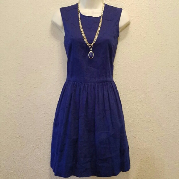 Gap Fit and Flare Sleeveless Dress with Pockets