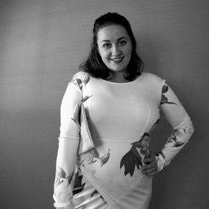 Grayscale Long Sleeve Dress