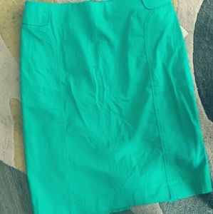 Emerald green pencil skirt
