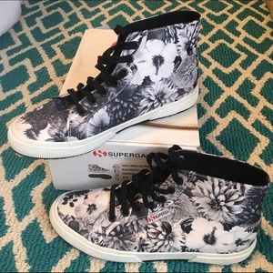 Superga Floral High Tops
