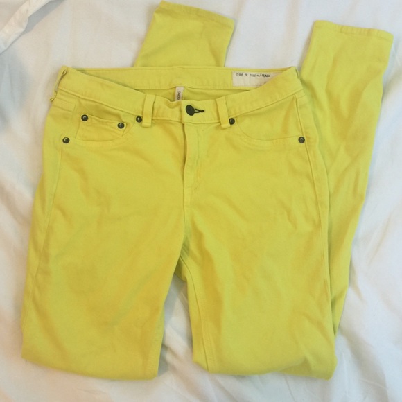 Yellow rag & bone jeans