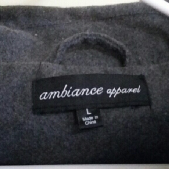 Grey Pea Coat - Picture 2 of 2