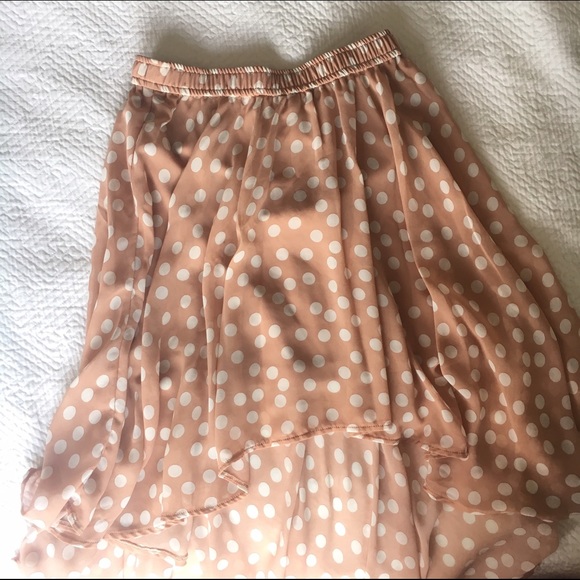 POLKA DOT High Low Skirt