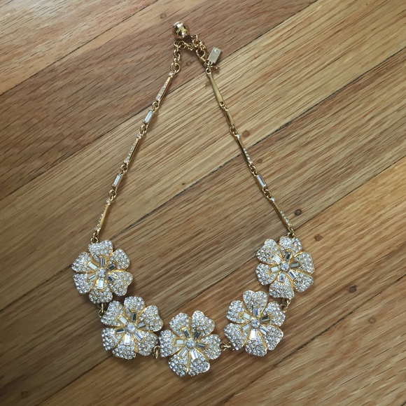 Crystal gold plated KATE SPADE necklace