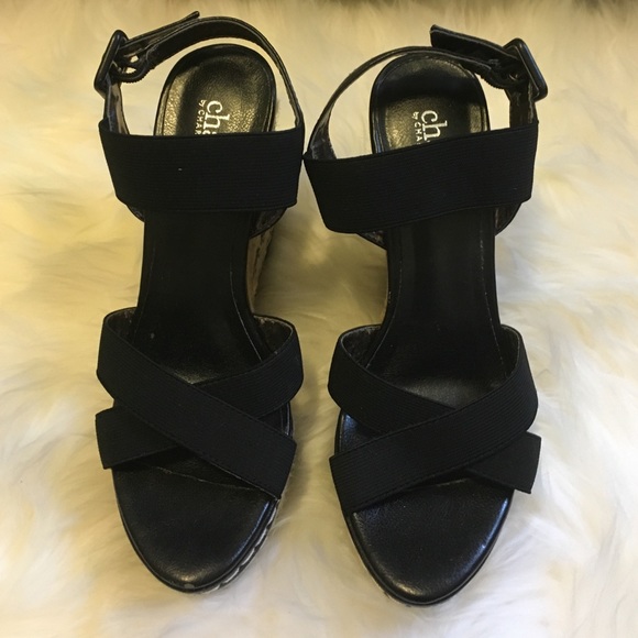 Black espadrille wedges - Picture 2 of 3