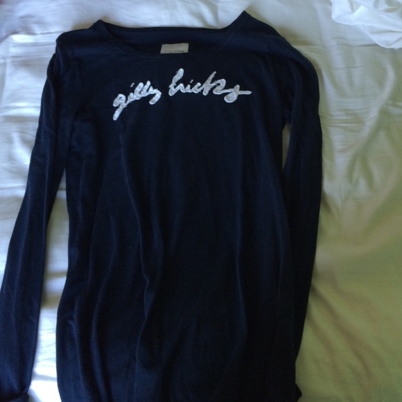 Gilly Hicks Navy Long Sleeve T-Shirt