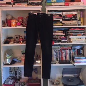 7 for all man kind black skinny jeans