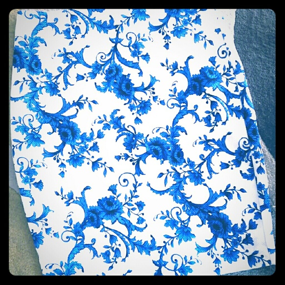 New classy blue and white skirt!