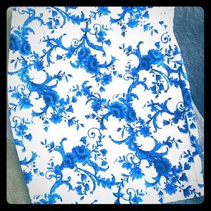 New classy blue and white skirt!