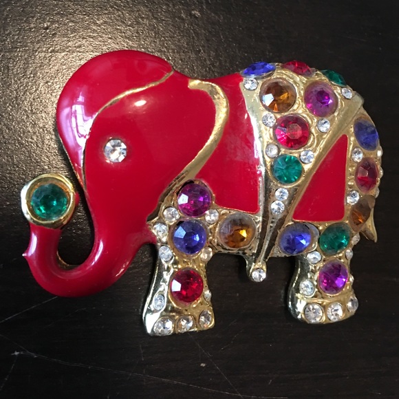 ALABAMA FANS Red Elephant Pin - Picture 2 of 4