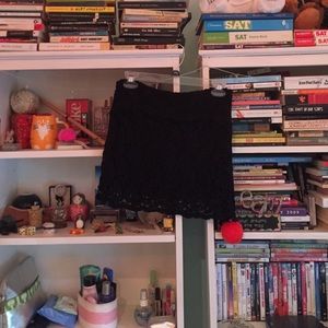 Lace black skirt