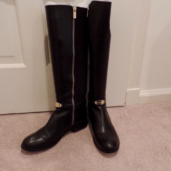 Tall leather boots