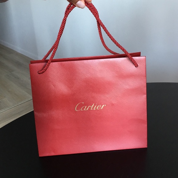 Authentic Cartier Shopping Bag