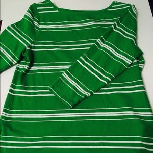 3/4 large green talbots shirt
