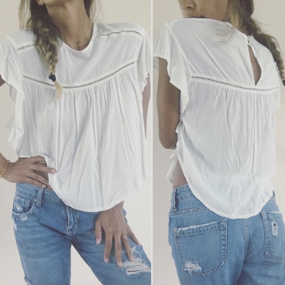 FAITHFULL THE BRAND White Summer Sun Top