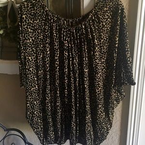 Loft bubble blouse size large