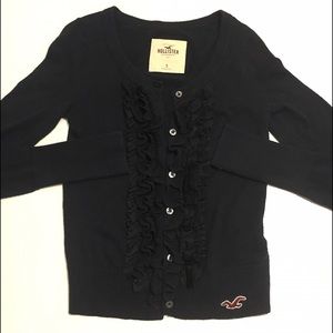 Hollister Button-up Ruffled Cardigan