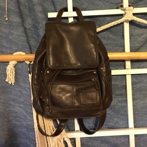 Brown Leather Relic backpack/knapsack