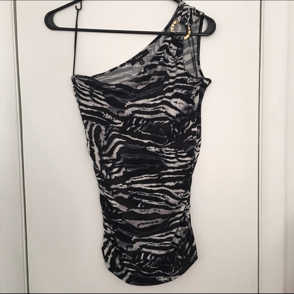 Zebra print top