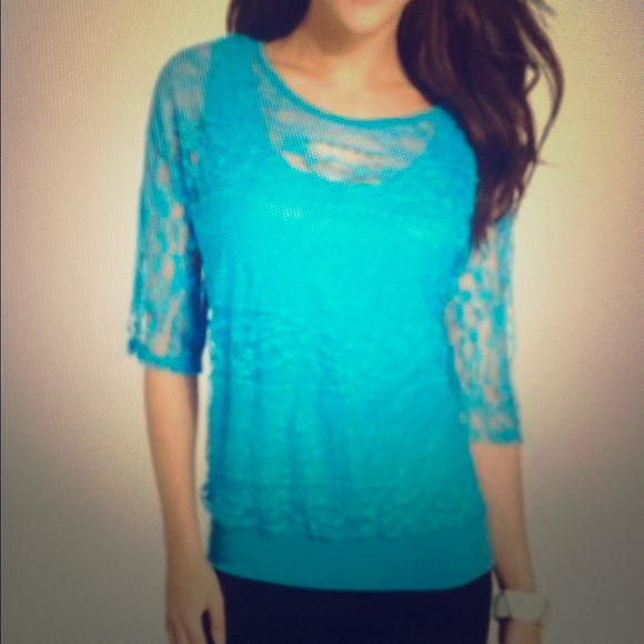 Green Gatsby style lace top - Picture 2 of 4