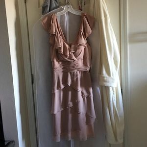 Watters & Watters light pink chiffon dress