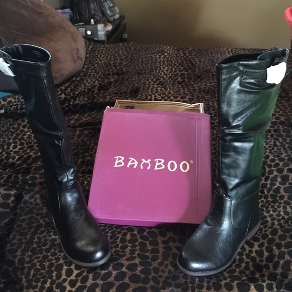 Black riding boots