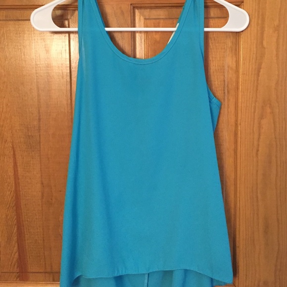 Aqua/Teal delia's tank with bow on back