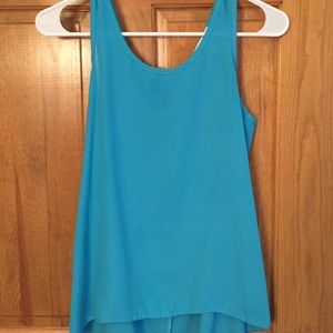 Aqua/Teal delia's tank with bow on back