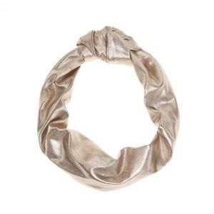 CULT GAIA NWOT METALLIC COPPER ROSE GOLD TURBAND