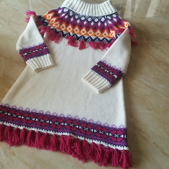 Turtleneck Fun Fringe Dress