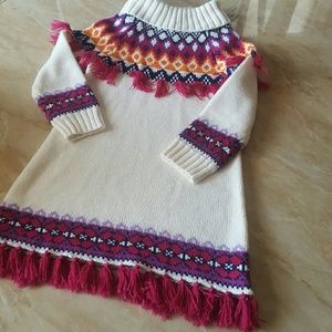 Turtleneck Fun Fringe Dress