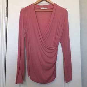 Pink wrap top
