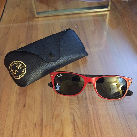 Red New Wayfarer Raybans