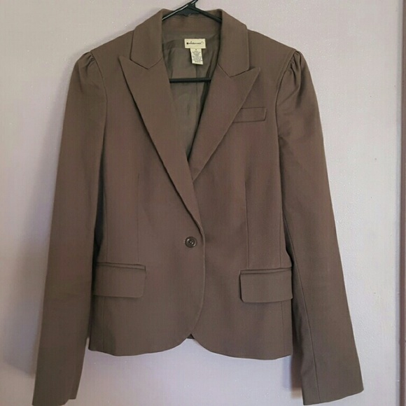 Anthropologie elevenses taupe blazer