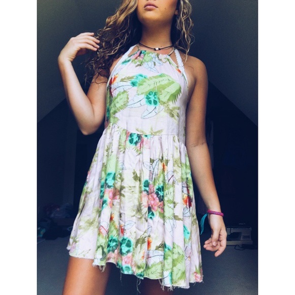 Anthropologie Dresses & Skirts - FINAL SALE - Floral Halter Style Dress