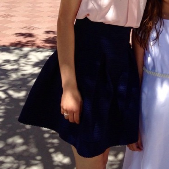 Navy blue skirt