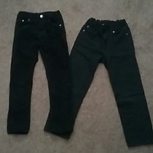 2 black skinny pants
