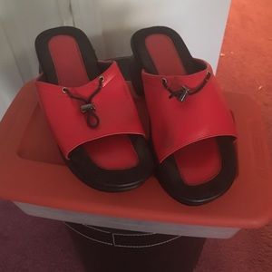 Red fun Sandals