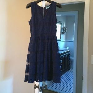 Navy blue lace dress