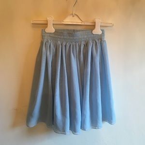 Sky Blue skater skirt from American Apparel