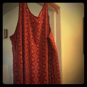 Coral love. Long 3x dress.